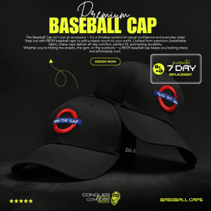 Baseball Cap - Mind the gap(Black)