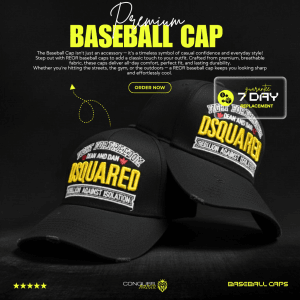 Baseball Cap - D squared(Black)