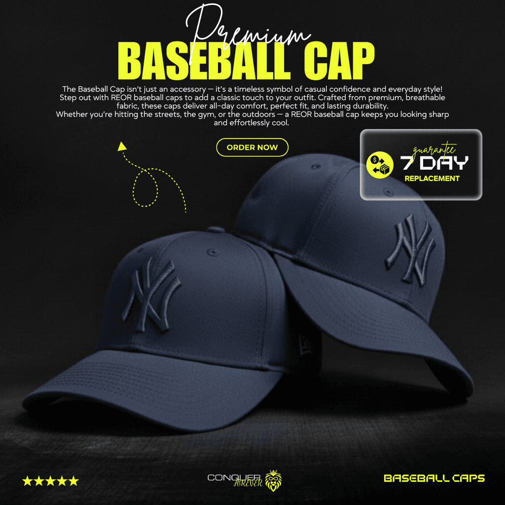 Baseball Cap - NY(Navy Blue+Navy Blue Logo)