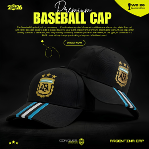 Wc 26 special edition cap - Argentina(Black)