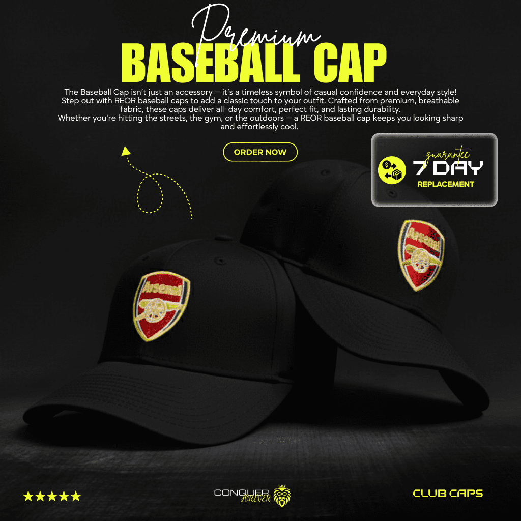 Baseball Cap - Arsenal(Black)